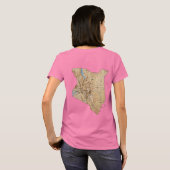 Kenia Flag and Map dk T-Shirt (Achterkant volledig)