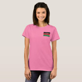 Kenia Flag and Map dk T-Shirt (Voorkant volledig)
