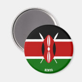 Kenia Flag Charming Patriotic Magneet (Voorkant / Achterkant)