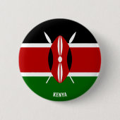 Kenia Flag Charming Patriotic Ronde Button 5,7 Cm (Voorkant)