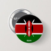 Kenia Flag Charming Patriotic Ronde Button 5,7 Cm (Voorkant /achterkant)