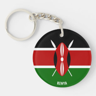 Kenia Flag Charming Patriotic Sleutelhanger
