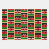 Kenia Flag, Heart & Kenyan Mode / Gift Set Inpakpapier Vel (Voorkant 3)