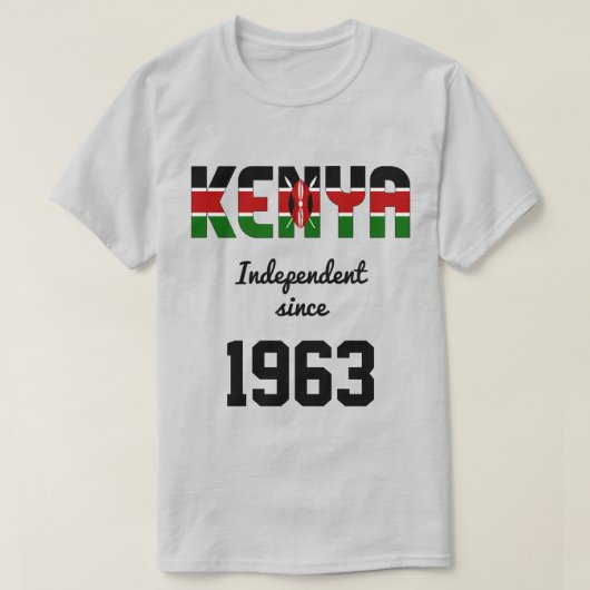 Kenia Flag Independence Celebration T-shirt (Design voorkant)