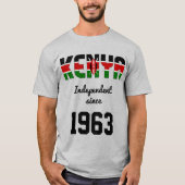 Kenia Flag Independence Celebration T-shirt (Voorkant)