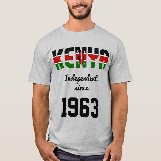 Kenia Flag Independence Celebration T-shirt (Voorkant)