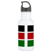 Kenia Flag Liberty Bottle Waterfles (Achterkant)