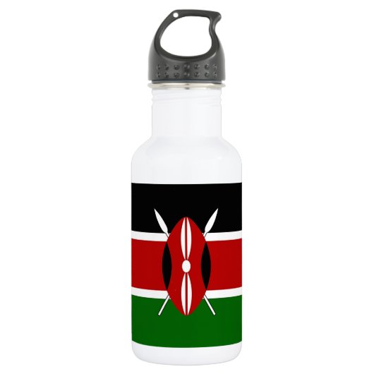 Kenia Flag Liberty Bottle Waterfles (Voorkant)