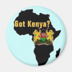 Kenia Flag T-Shirt e.d. Magneet