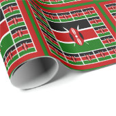 Kenia Flag Wrapping Paper, Kenia Pressies Cadeaupapier (Rol Hoek)