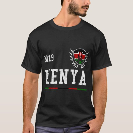 Kenia Football Jersey 2019 Kenyan Soccer T-shirt (Voorkant)