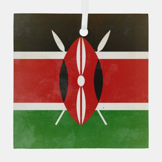 Kenia Glas Ornament (Achterkant)