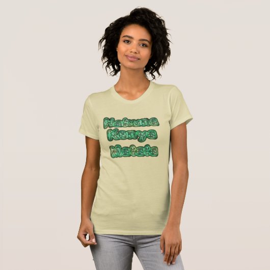 Kenia Going Green Hakuna Matata Tshirt (Voorkant volledig)