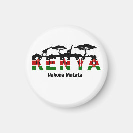 Kenia Hakuna Matata Koelkastmagneet. Magneet