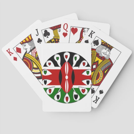 Kenia Hart Pokerkaarten (Achterkant)