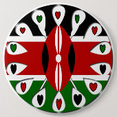 Kenia Hart Ronde Button 6,0 Cm (Voorkant)