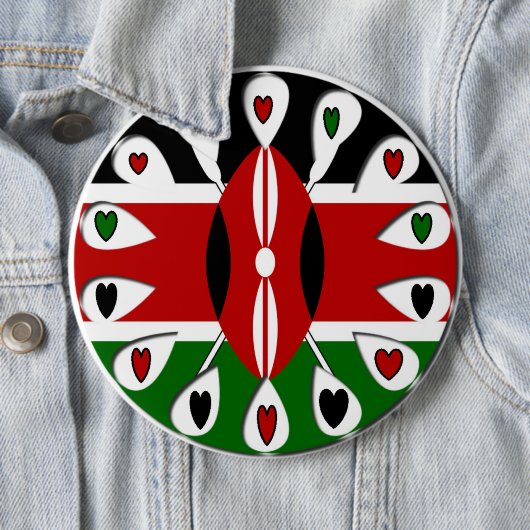 Kenia Hart Ronde Button 6,0 Cm (In situ)