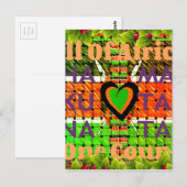 Kenia: Heel Afrika in één land - geweven vlag Briefkaart (Voorkant / Achterkant)