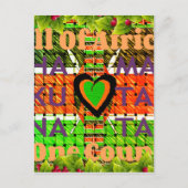 Kenia: Heel Afrika in één land - geweven vlag Briefkaart (Voorkant)