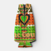 Kenia: Heel Afrika in één land - geweven vlag Flesjeskoeler (Achterkant)