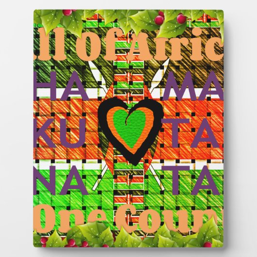 Kenia: Heel Afrika in één land - geweven vlag Fotoplaat (Voorkant)