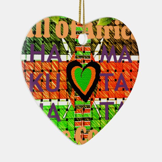 Kenia: Heel Afrika in één land - geweven vlag Keramisch Ornament (Rechts)