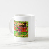 Kenia: Heel Afrika in één land - geweven vlag Koffiemok (Voorkant links)