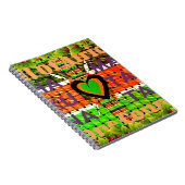 Kenia: Heel Afrika in één land - geweven vlag Notitieboek (Rechterzijde)