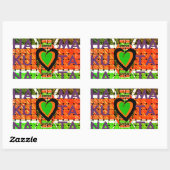 Kenia: Heel Afrika in één land - geweven vlag Rechthoekige Sticker (Vel)