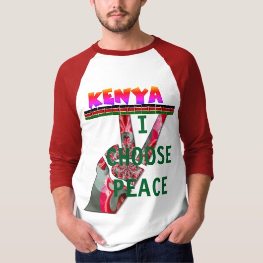 Kenia: Het T-shirt "I Choose Peace" (Voorkant)