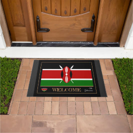 Kenia house mat, Kenyan Flag Sport / Welkom Deurmat