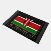 Kenia house mat, Kenyan Flag Sport / Welkom Deurmat (Schuin)