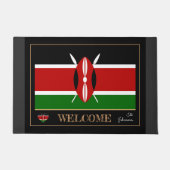Kenia house mat, Kenyan Flag Sport / Welkom Deurmat (Voorkant)