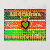 Kenia Ik vond liefde Briefkaart (Voorkant)