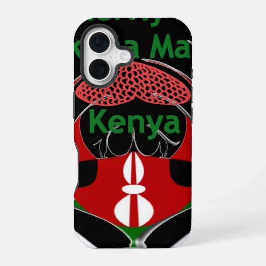 Kenia iPhone 16 Hoesje (Achterkant)