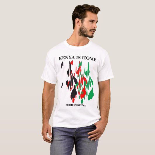 KENIA IS THUIS T-shirt (Voorkant volledig)
