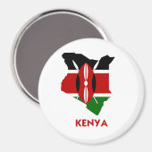 KENIA KAART MAGNEET (Voorkant / Achterkant)
