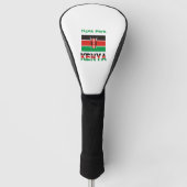 Kenia Keniaanse vlag Groen gepersonaliseerd Golfheadcover (Voorkant)
