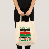 Kenia Keniaanse Vlag Groen Persoonlijk Tote Bag (Voorkant (product))
