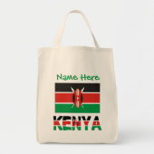 Kenia Keniaanse Vlag Groen Persoonlijk Tote Bag (Voorkant)