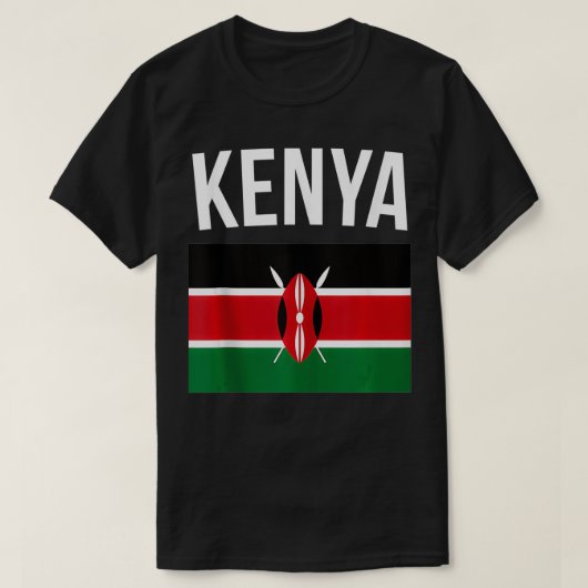 Kenia Kenya Flag Pride Travel Souvenir Kenia Fla T-shirt (Design voorkant)