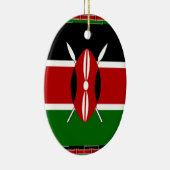 Kenia Kenyan Flags Keramisch Ornament (Rechts)