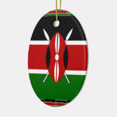 Kenia Kenyan Flags Keramisch Ornament (Links)