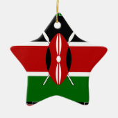 Kenia Kenyan Flags Keramisch Ornament (Voorkant)