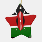 Kenia Kenyan Flags Keramisch Ornament (Links)