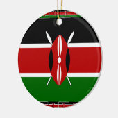 Kenia Kenyan Flags Keramisch Ornament (Links)