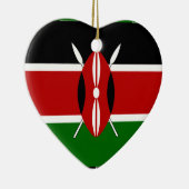 Kenia Kenyan Flags Keramisch Ornament (Rechts)