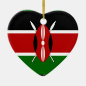 Kenia Kenyan Flags Keramisch Ornament (Voorkant)