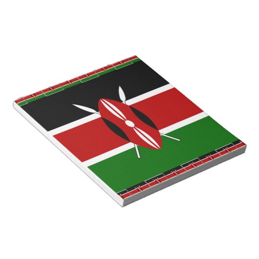 Kenia Kenyan Flags Notitieblok (Schuin)