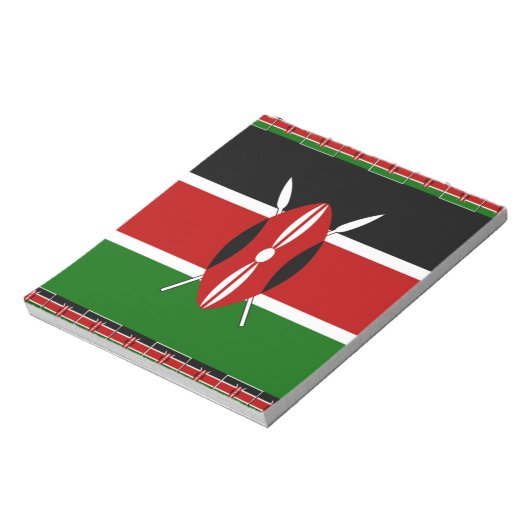 Kenia Kenyan Flags Notitieblok (Linkerzijde)